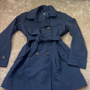 Kids uniqlo Navy Trench Coat